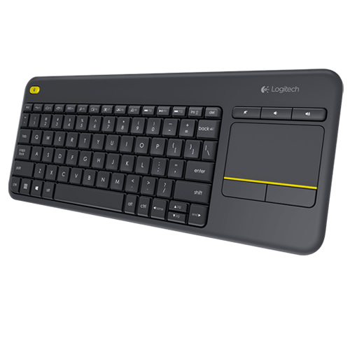 Teclado USB Sem Fio Com Touchpad Logitech Wireless K400 Plus Grafite - Imagem 02