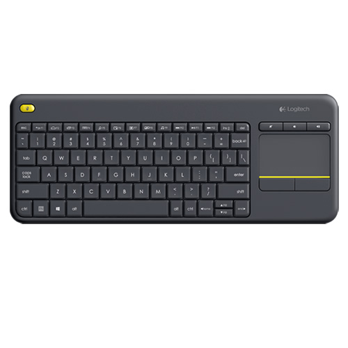 Teclado USB Sem Fio Com Touchpad Logitech Wireless K400 Plus Grafite - Imagem 01