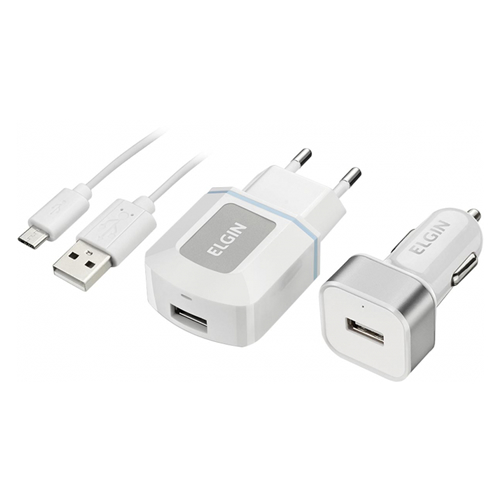 Carregador USB-C Iphone Branco 5V 3A s/ Cabo - Compumaq