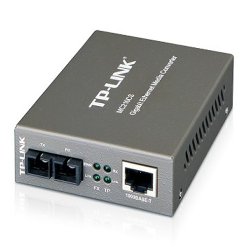 Conversor de Midia  Giga 1000 Mbps  Mono Tp-Link MC210CS - Imagem 01