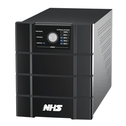 Nobreak 600Va Nhs Premium GIII 600 12v c/ Bat Est 45Ah - Imagem 01