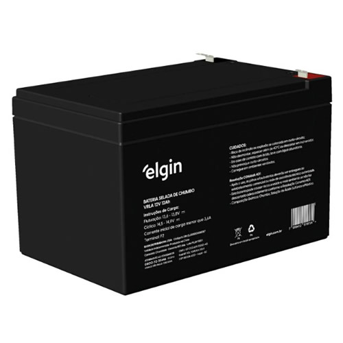 Bateria Selada 12v 12Ah Elgin - Imagem 01