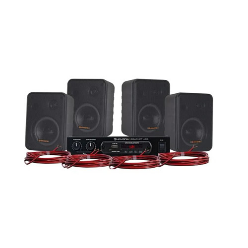 Kit Som Ambiente 400w Ambience 4000 V2 Hayonik Preto - Imagem 01