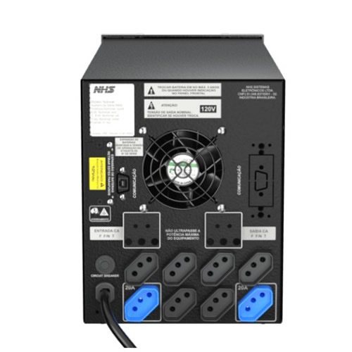 Nobreak 1500Va NHS Premium PDV Senoidal GII 12v c/ 1 Bat Est. 58Ah - Imagem 02
