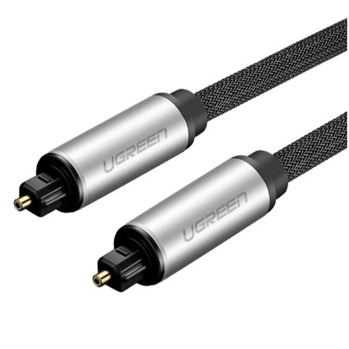Cabo Audio Fibra Optica Toslink 1,0m Ugreen - Imagem 01