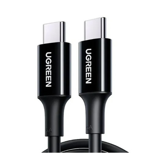 Cabo USB-C Macho X USB-C Macho 1,0m 100w Preto Ugreen - Imagem 01