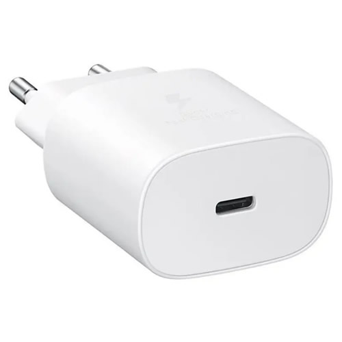 Carregador USB-C  Samsung Branco Turbo 5V 3A 25W s/ Cabo - Imagem 01