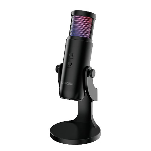 Microfone de Mesa Gamer Hylia Preto Pcyes - Imagem 01