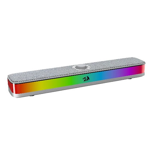 Soundbar Redragon Neo Cinza c/ Led RGB 10w Rms - Imagem 01
