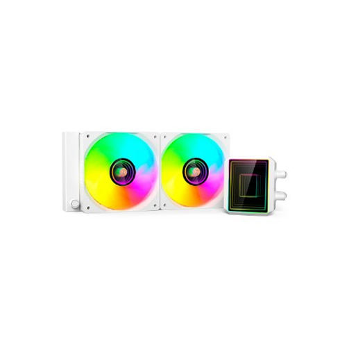 Cooler Proc. 240mm Water Cooler FC-W240WHV2 Branco c/ Led RGB C3 Tech - Imagem 01