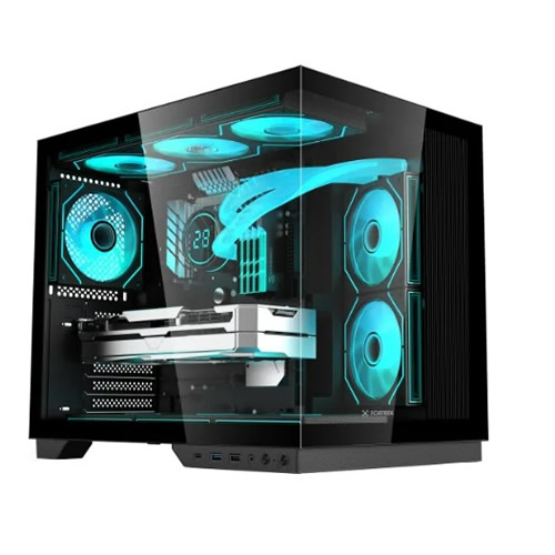Gabinete Atx Fortrek Clarity Max c/ Lateral em Vidro Temperado - Imagem 01
