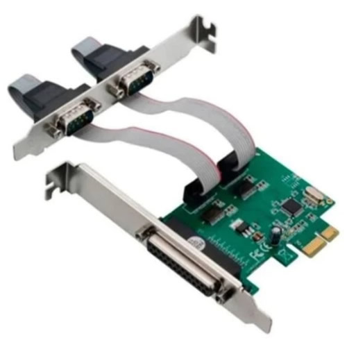 Placa PCI-E X1 2P Serial 1 Paralela Knup - Imagem 01