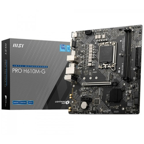 Placa M�e S1700 M-Atx MSI Pro H610M-GDDR5 VGA/HDMI - Imagem 01