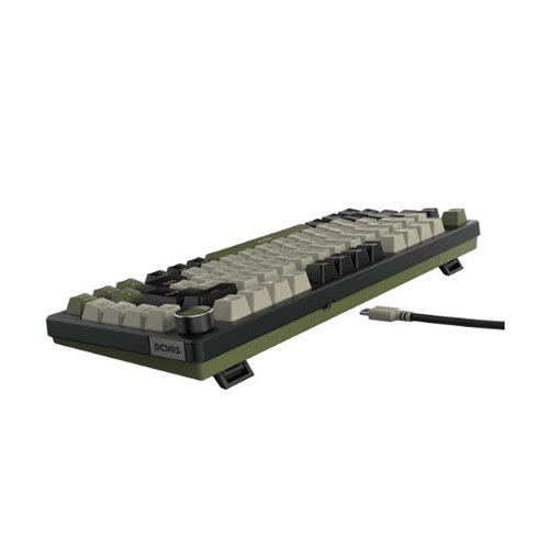 Teclado USB Pcyes Gamer Mec�nico Arkeum Verde/Cinza/Preto (Switch Red) - Imagem 02