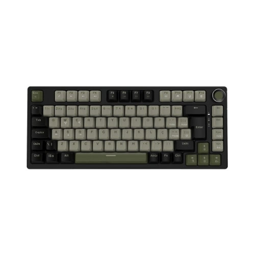 Teclado USB Pcyes Gamer Mec�nico Arkeum Verde/Cinza/Preto (Switch Red) - Imagem 01