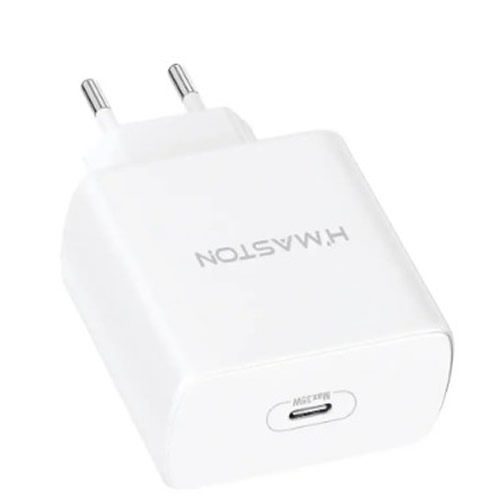 Carregador USB-C HMaston 35w s/ Cabo Preto  - Imagem 01