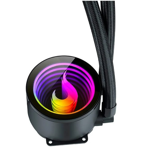 Cooler Proc. 120mm Water Cooler Rise Mode ARGB Preto c/ Led RGB - Imagem 02
