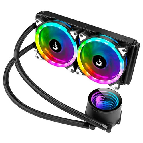 Cooler Proc. 120mm Water Cooler Rise Mode ARGB Preto c/ Led RGB - Imagem 01