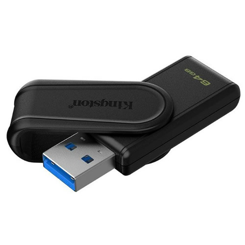 Pen Drive 64Gb Kignston Datatraveler Exodia USB 3.2 Preto - Imagem 01