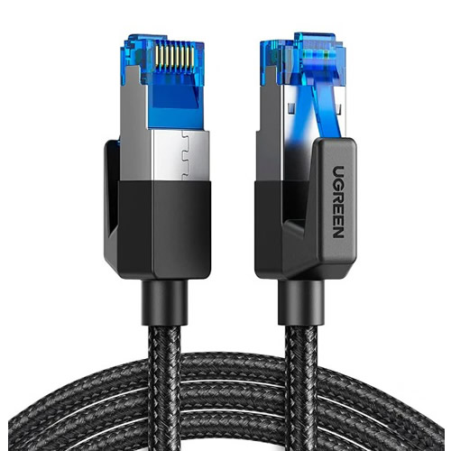 Patch Cord CAT8 2,0m Ugreen Preto - Imagem 01