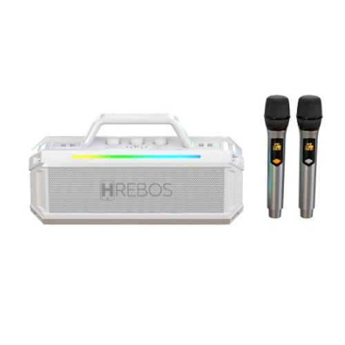 Caixa de Som Hrebos CS-901 Bluetooth 300w Branca - Imagem 01