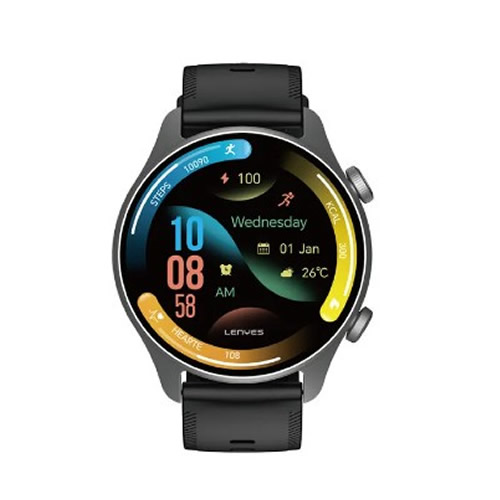 Rel�gio Smartwatch Lenyes Orbis Preto (IP67) - Imagem 01