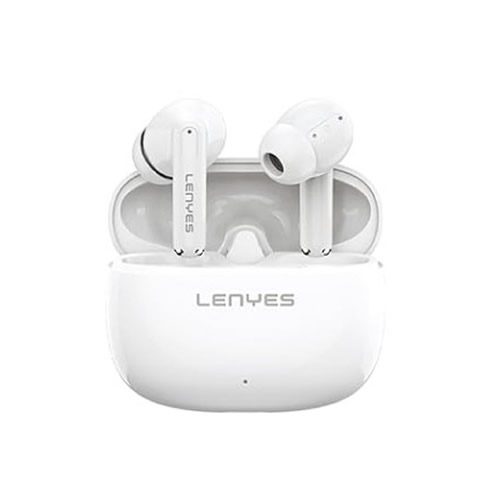Fone de Ouvido Air 68 Bluetooth s/ Fio Branco Lenyes - Imagem 01
