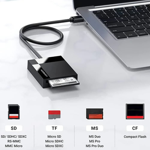 Leitor de Cart�es de Mem�ria 3.0 SD Ugreen - Imagem 02