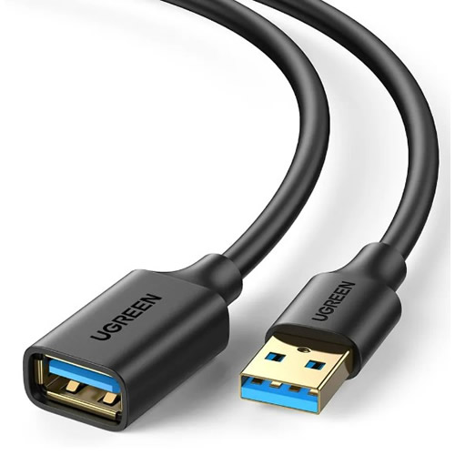 Cabo Extensor USB A Macho x USB A Femea 2.0m 3.0 Ugreen - Imagem 01