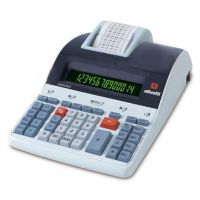Calculadora de Mesa c/ Bobina Olivetti Logos 804T Termica 14 Dgitos