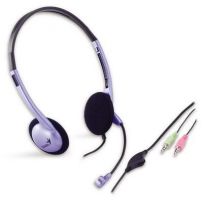 Headset Genius HS-02B Preto/Prata c/ Microfone (2X P2)