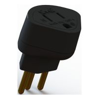 Adaptador Tomada Plug Padro Antigo para Novo (10A) Preto SMS