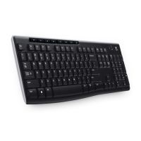 Teclado USB Sem Fio Logitech K270 Preto