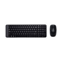 Kit Teclado e Mouse Sem Fio Logitech MK220 Preto