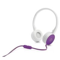 Headphone HP H2800 Dobrvel Branco/Roxo c/ Microfone