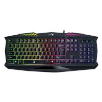 Teclado USB Genius Gamer Scorpion K220 Preto c/ LED Colorido