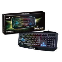 Teclado USB Genius Gamer Scorpion K215 Preto c/ LED Colorido