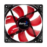 Cooler Fan 120X120X25 Preto/Vermelho Aerocool c/ LED Vermelho