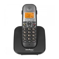 Telefone Intelbras s/ Fio TS 5120 c/ ID Cham. Preto