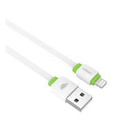 Cabo USB para Iphone Lightning C3 Tech 1,0M Branco/Verde