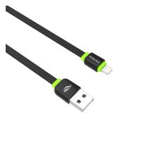 Cabo USB para Iphone 5/5S/5C/6/6S/7 Lightning C3Tech 1.0M Preto/Verde