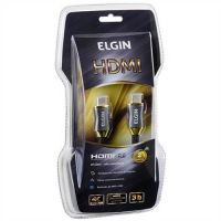 Cabo HDMI X HDMI 2,0M 1.4 Gold Elgin