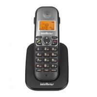 Telefone Intelbras s/ Fio TS5121 Ramal   c/ id. chamada Preto