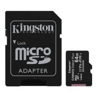 Carto de Memria Micro-SDHC 100R UHS-I 64GB c/ Adapt. p/ SD Card Kingston Classe 10