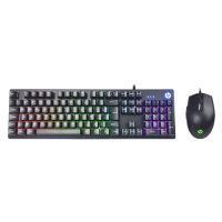 Kit Teclado e Mouse HP KM300F Preto c/ LED Colorido