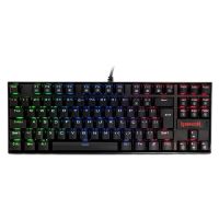 Teclado USB Redragon Gamer Mecnico Kumara Preto (Switch Azul) c/ LED RGB