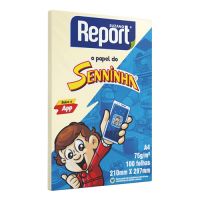 Papel A4 Suzano Report Seninha 100 FLS Amarelo