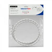 Organizador de Cabos Tubo Espiral 12,7MM 2M Hellermanntyton Branco