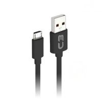 Cabo USB Macho X Micro USB 1,0M Preto C3 Tech