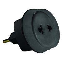 Adaptador Tomada Plug Padro Bipolar para Plug Bipolar (2P)